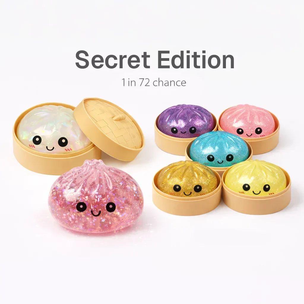 DumplingSquishys Mystery Bun Squishy – Blind Box Stress Relief Toy Grap First