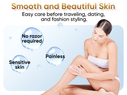 Crystal Hair Remover for Women and Men, Reusable Crystal Hair Eraser Magic Painless Exfoliation Hair Removal Device, Epilator Device for Legs Back Arms Grap First