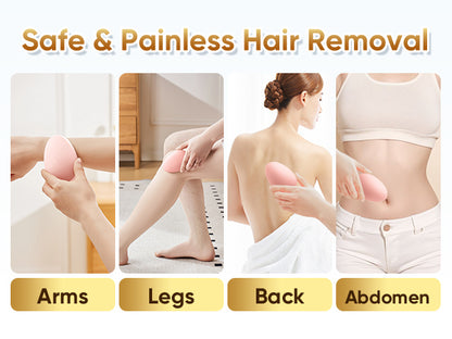 Crystal Hair Remover for Women and Men, Reusable Crystal Hair Eraser Magic Painless Exfoliation Hair Removal Device, Epilator Device for Legs Back Arms Grap First
