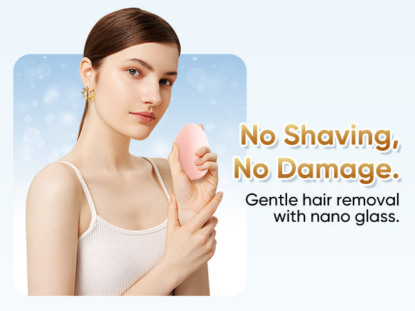 Crystal Hair Remover for Women and Men, Reusable Crystal Hair Eraser Magic Painless Exfoliation Hair Removal Device, Epilator Device for Legs Back Arms Grap First