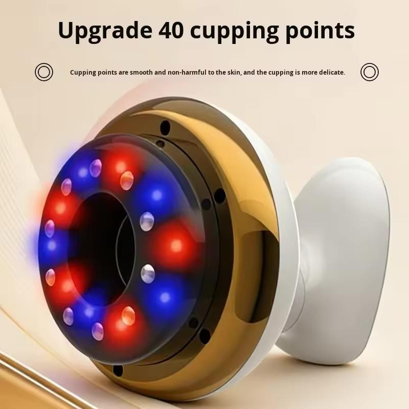 Electric Cupping Massager with Heat & Suction | 6-Level Vacuum Therapy Device | Pain Relief, Muscle Recovery & Relaxation Tool Zyntorr