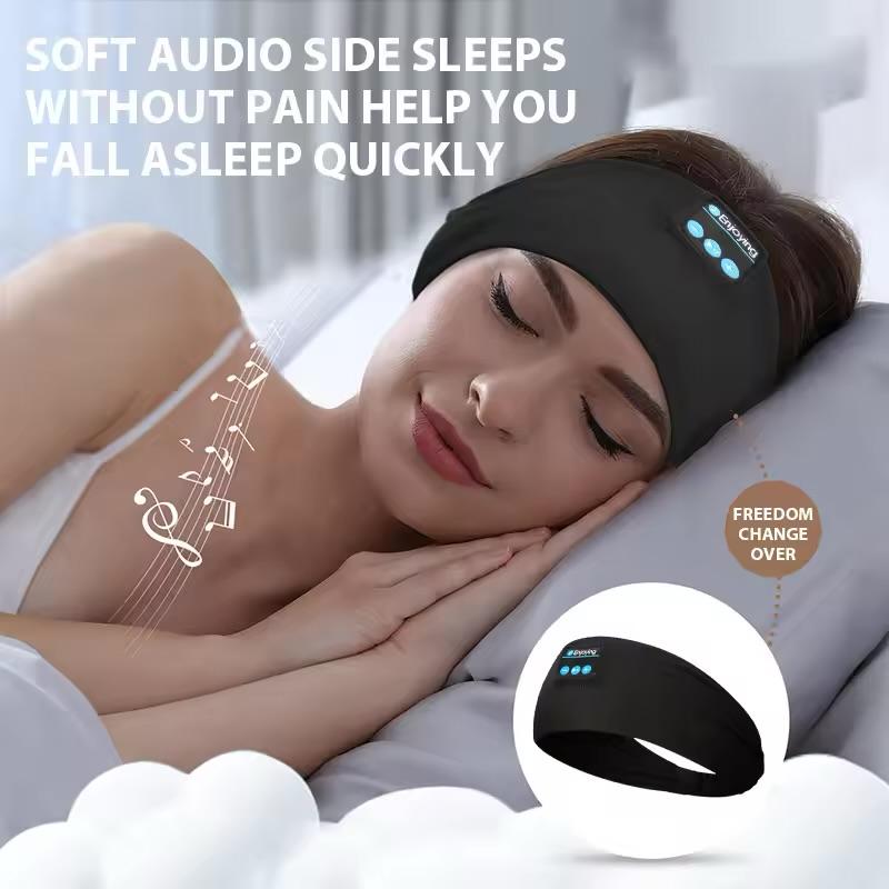 Bluetooth Sleep Headband with Built-in Headphones | Wireless Music Eye Mask for Deep Sleep, Yoga & Travel Zyntorr