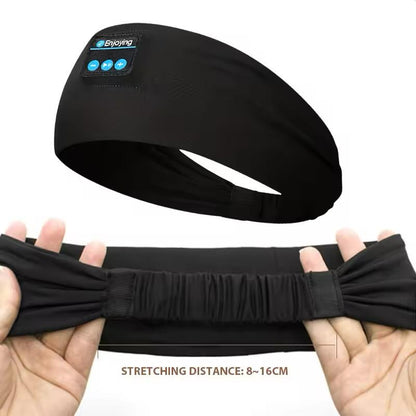 Bluetooth Sleep Headband with Built-in Headphones | Wireless Music Eye Mask for Deep Sleep, Yoga & Travel Zyntorr